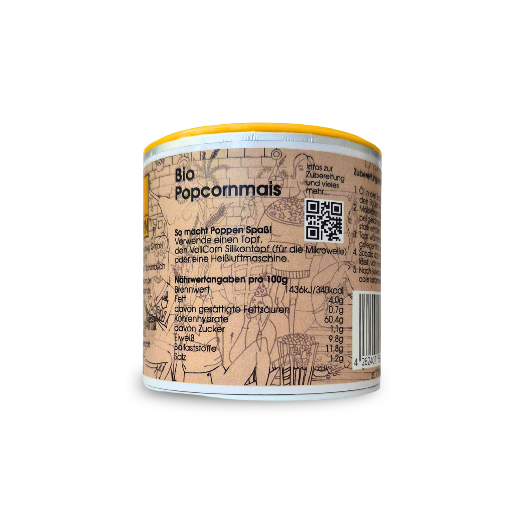 Premium Bio Popcorn Mais - Dose