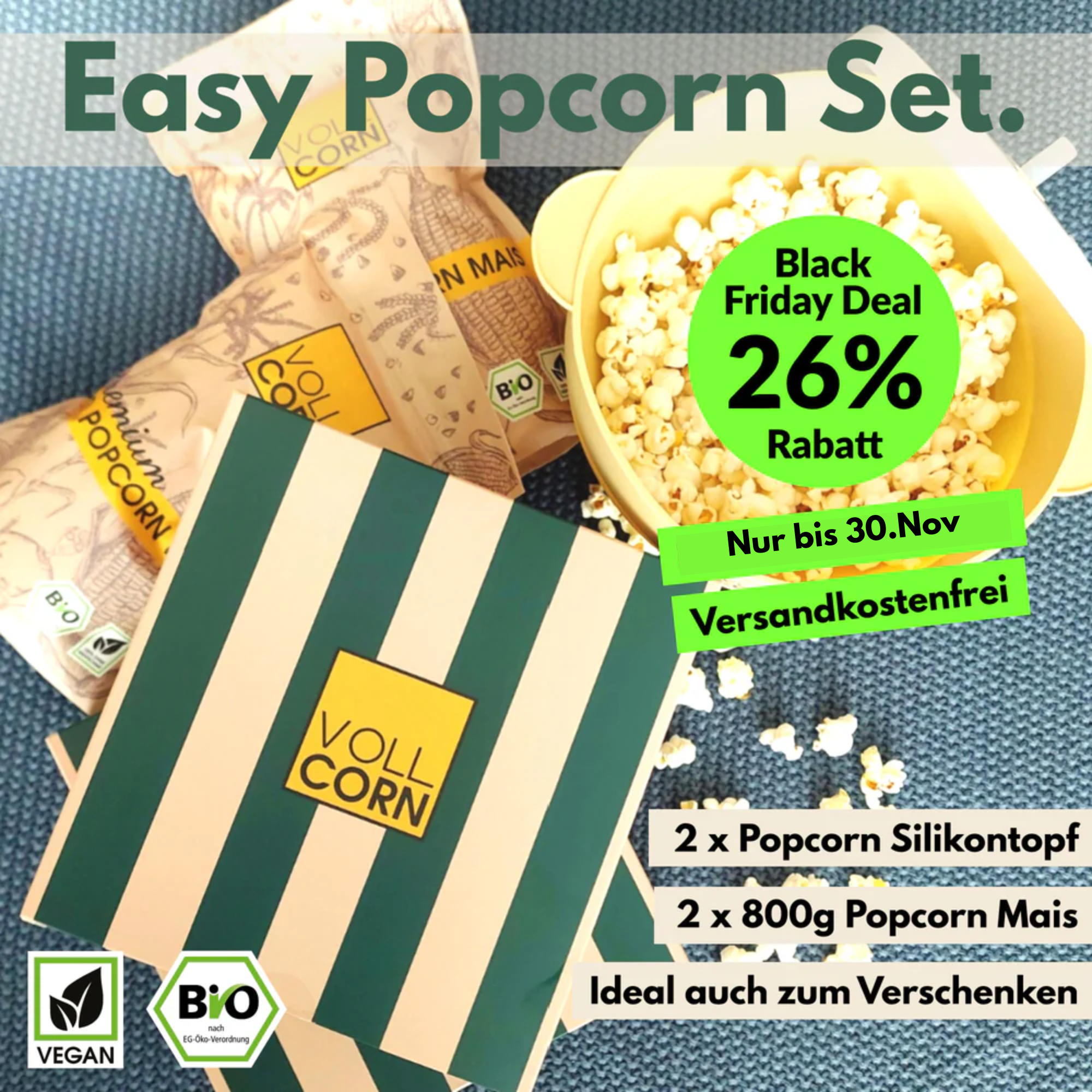 Black Friday Easy Popcorn Set